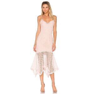 Nicholas Guipure Lace Dress Pink